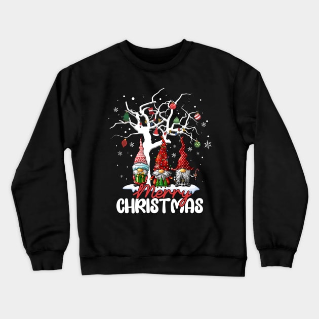 Merry Christmas Gnomes Xmas Family Men Women Shirt Crewneck Sweatshirt by Bruna Clothing